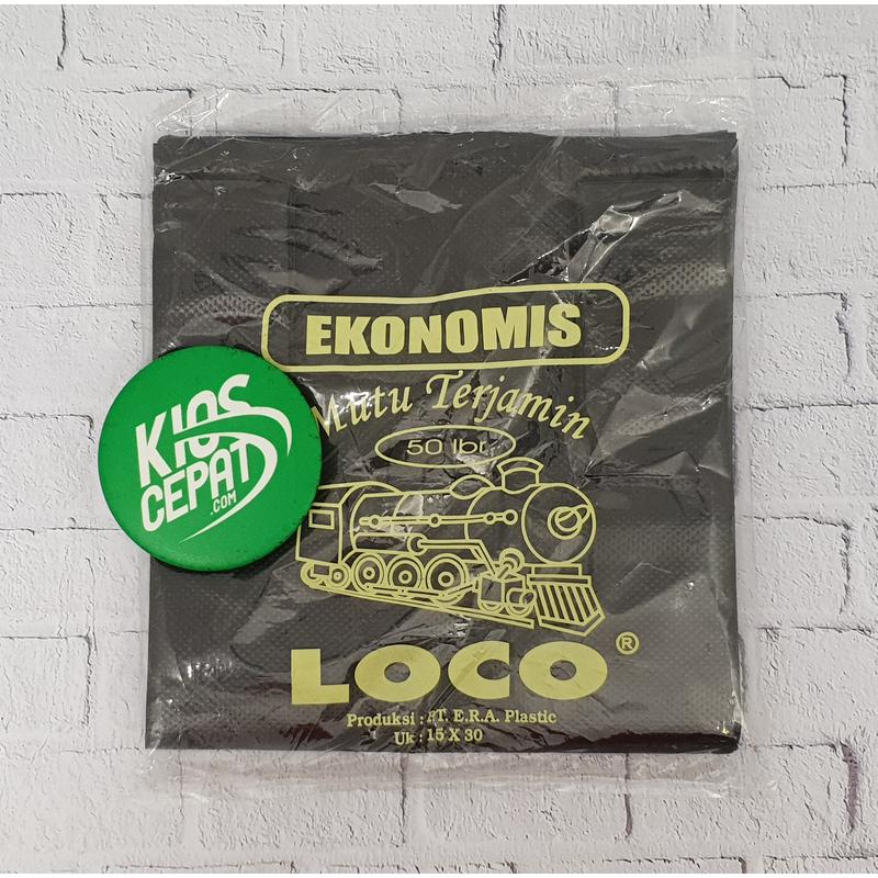 Kantong Plastik HD Hitam Ukuran 15 - Ekonomis & Murah
